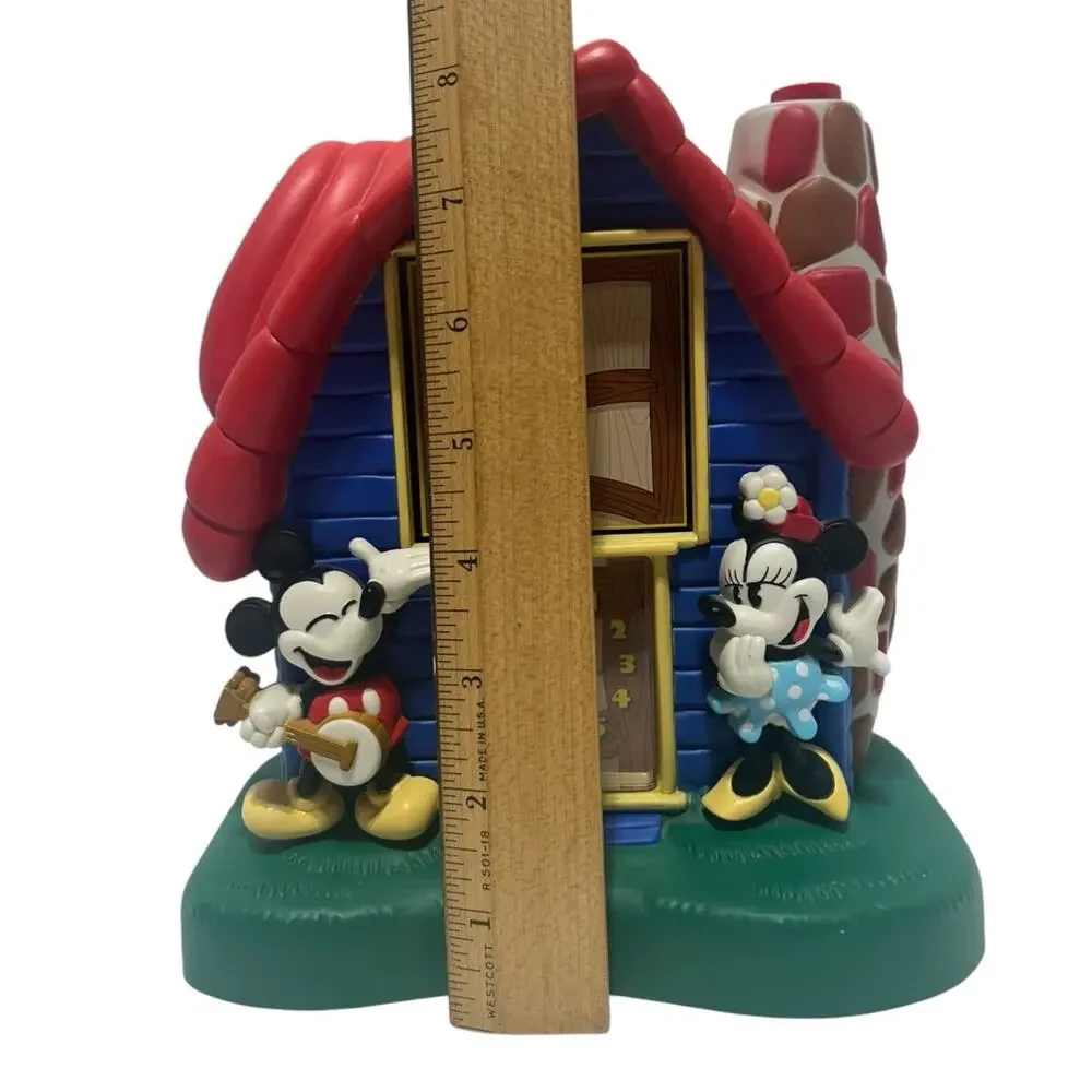 Mickey Minnie & Donald Seiko Disney Talking Tabletop Alarm Clock Vintage Tested